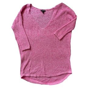 Express pink spring sweater